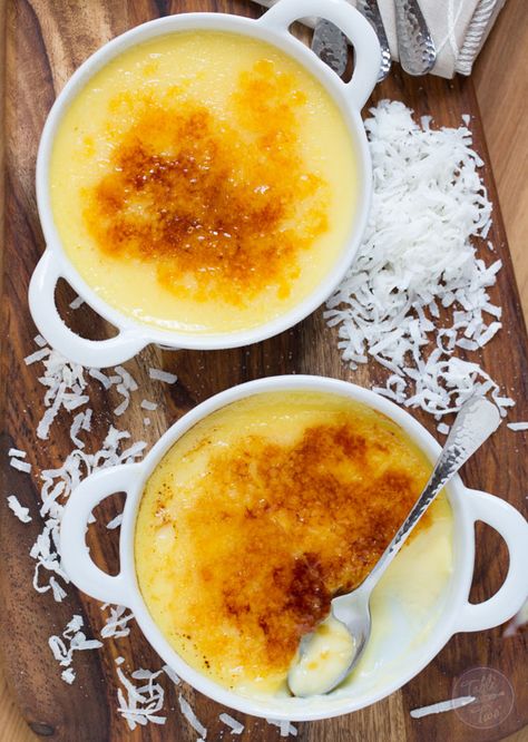 Cream Brulee, Coconut Dessert, Brulee Recipe, Creme Brulee Recipe, Table For Two, Coconut Desserts, Coconut Recipes, Eat Dessert First, Eat Dessert