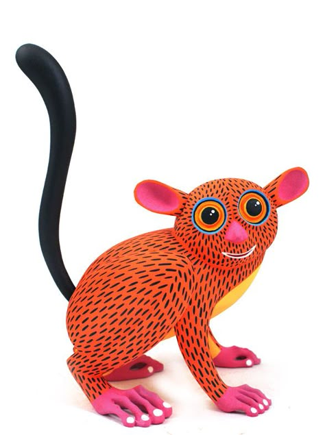 Mexican Alebrijes, Oaxaca Art, Animal Illustration Art, Wood Animal, Wood Carvings, Arte Animal, Indigenous Art, Mexican Art, Mexican Folk Art