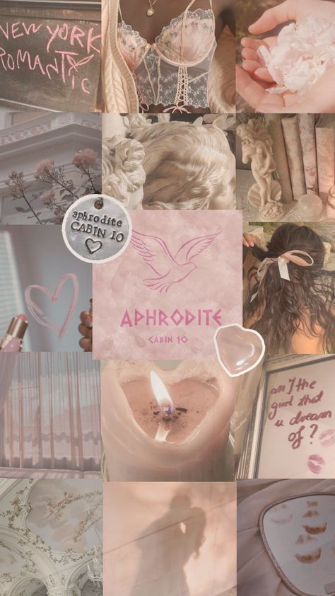 CABIN 10‼️‼️💄👛🎀 Cabin 10 Aesthetic, Amanda + Core + Aesthetic, Aphrodite Cabin, Cabin 10, Aphrodite Aesthetic, Aphrodite Goddess, Cabin Aesthetic, Goddess Of Love, Inspirational Wallpapers