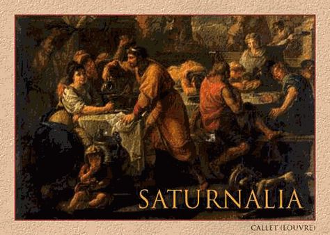 December 17 – First Saturnalia Festival Origin Of Christmas, Pagan Festivals, Rome Antique, 17 December, Twelfth Night, Ancient Origins, Winter Solstice, Samhain, Ancient Romans