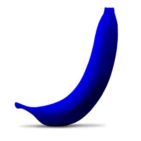 Ceramic Banana, Blue Sculpture, Bleu Klein, Fruit Sculptures, Fruit Decoration, Yves Klein Blue, Blue Butterfly Wallpaper, Style Bleu, Banana Fruit