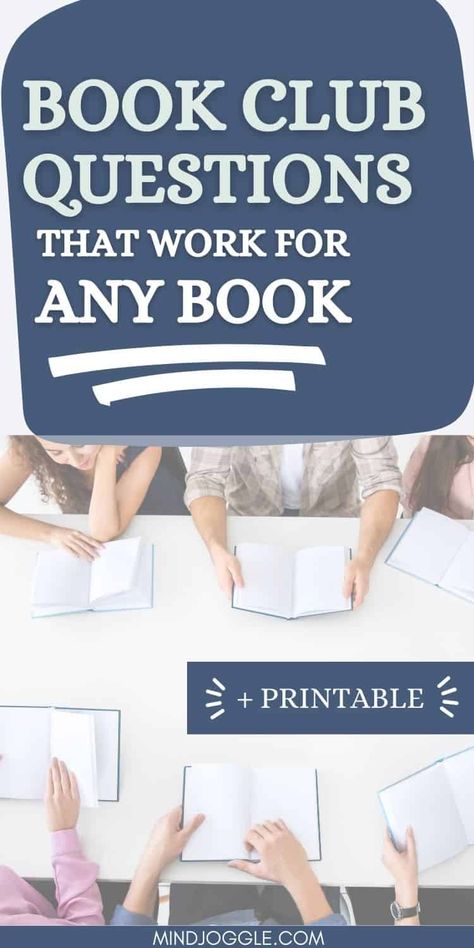 Discover the ultimate book club questions that work for any book! Whether you're diving into a classic novel, exploring a gripping mystery, or delving into thought-provoking non-fiction, these questions will take your book club discussions to the next level. Subscribe to get access to a printable version of these game-changing book discussion questions. It's time to ignite meaningful conversations and unlock new perspectives with every page turn. Get ready to rock your next book club meeting. Book Club Printables, Book Club Discussion Questions, Book Club Ideas, Professional Development Books, Book Club Discussion, Book Club Activities, Book Club Questions, Summer Book Club, Book Club Reads