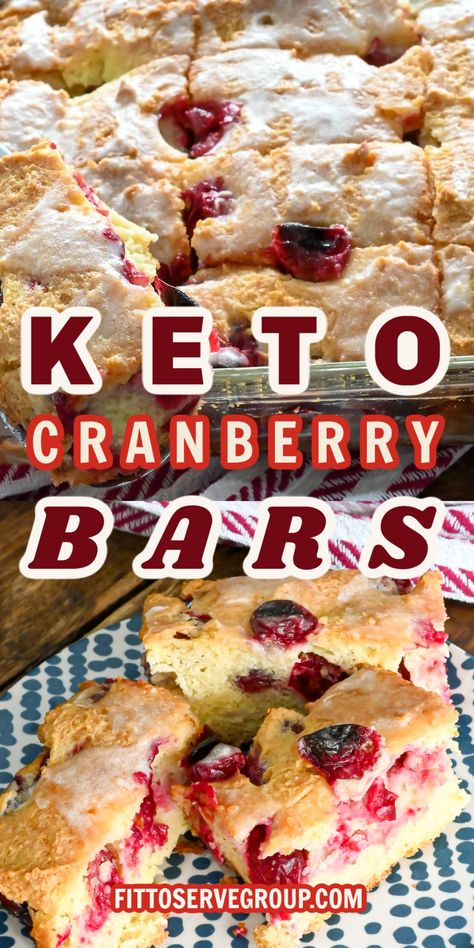 These keto cranberry bars are a delicious anytime treat. The bars are not only sugar-free but also gluten-free, making them keto-friendly and oh so yummy. The combination of tart fresh cranberries and the keto blondie base complement each other beautifully. low carb cranberry bars| fresh cranberry bars| sugar-free cranberry bars Keto Cranberry Recipes, Cranberry Bars Recipe, Keto Cranberry, Fresh Cranberry Recipes, Bliss Bars, Cranberry Bliss, Cranberry Bars, Cranberry Dessert, Cranberry Bliss Bars