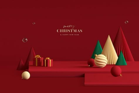 Freepik Christmas, New Year Display, Christmas Gift Videos, Christmas Food Photography, Xmas Background, New Year Typography, Christmas Layout, New Year Poster, New Year Background