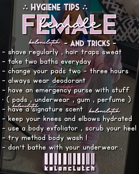 Baddie Hygiene, Tips For Females, Girly Advice, Female Tips, Tips Tiktok, Girly Tips, Teen Advice, Social Life Hacks, Glow Ups