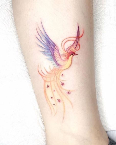 Phoenix Tattoo Feminine, Small Phoenix Tattoos, Phoenix Tattoos, Phoenix Tattoo Design, Best Tattoos For Women, Forearm Tattoo Women, Tatuaje A Color, Phoenix Rising, Cool Small Tattoos