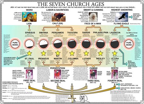 The seven Church ages and the Seven Seals. This is what I believe. Clarence Larkin, Revelation Bible Study, Bible Timeline, Revelation Bible, William Branham, Study Notebook, Bible Stuff, Bible Study Notebook, Study Scripture