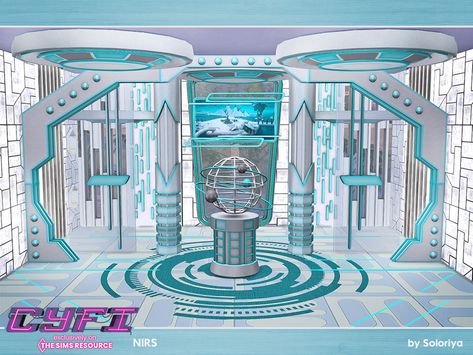 The Sims Resource - CyFi. Nirs Sci Fi Furniture, Futuristic Decor, Decorative Wall Sculpture, Sims 4 Cc Eyes, Resource Furniture, Wicker Coffee Table, Sims House Design, Sims 4 Downloads, Sims 4 Cc Packs