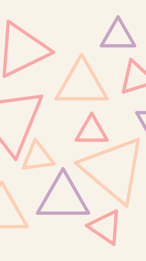 Geometric triangles wallpaper/ background for phone or social media. Pin to save for later!  #wallpaper #geometric #IG Triangles Wallpaper, Geometric Triangle Wallpaper, Math Wallpaper, Wallpaper Geometric, Geometric Triangles, Geometric Triangle, Wallpaper For Your Phone, Save For Later, Phone Backgrounds