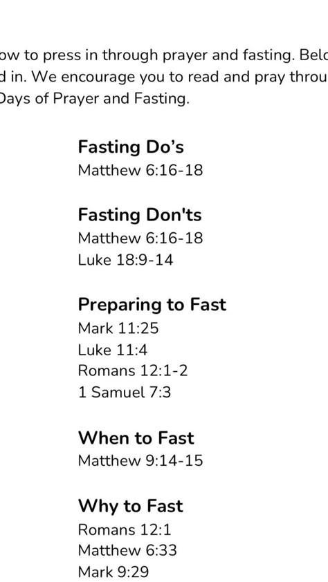 3 Day Esther Fast Guide, Fasting Prayer Scriptures, Scripture On Fasting, Verses To Read When Fasting, Different Types Of Fasting In The Bible, Types Of Fasting And Prayer, Fast And Pray, Learn The Bible, Motivational Bible Verses