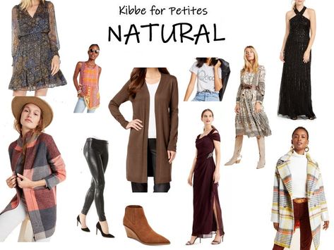 Kibbe for petites: Natural | La Petite Poire Kibbe Natural Outfits Casual, Petite Soft Natural Kibbe, Kibble Natural Style, Natural Body Type Outfits, Soft Natural Dresses, Kibbe Natural Outfits, Natural Kibbe Outfits, Natural Kibbe Body Type, Kibbe Outfits