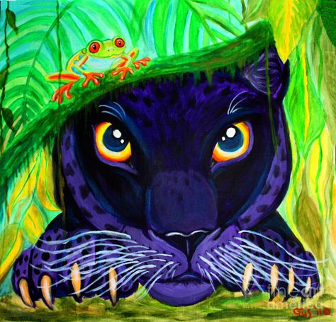 Eyes of the Rainforest Painting by Nick Gustafson - Eyes of the Rainforest Fine Art Prints and Posters for Sale