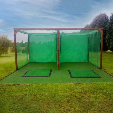 outdoor golf, golf, net, golfnet, golfmat, archery, archery netting, bay, driving bay, summer golf, putting, hitting, golf swing, garden golf Outdoor Golf Net, Golf Hitting Bay, Diy Driving Range Golf, Golf Net Backyard Diy, Diy Golf Net, Backyard Golf, Golf Hitting Net, Home Golf Simulator, Diy Golf