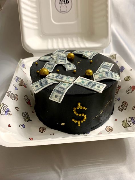 Money Cake Birthday, Cake For Boyfriend, Pastel Pink Wallpaper, Vintage Birthday Cakes, Money Cake, Korean Cake, Mini Tortillas, Funny Birthday Cakes, Goth Wallpaper