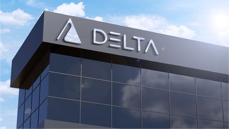 Delta Logo Design, Logo Design Challenge, Delta Symbol, Delta Logo, Building Companies, Design Challenge, Design Challenges, Geometric Shapes, Dream House