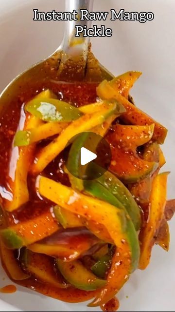 Raw Mango Pickle Recipe, Instant Mango Pickle Recipe, Instant Pickles Recipe, Mango Pickle Recipes Indian, Mango Pickle Recipes, Mango Achar Recipes, Raw Mango Pickle, Indian Pickle Recipe, Cauliflower Cakes