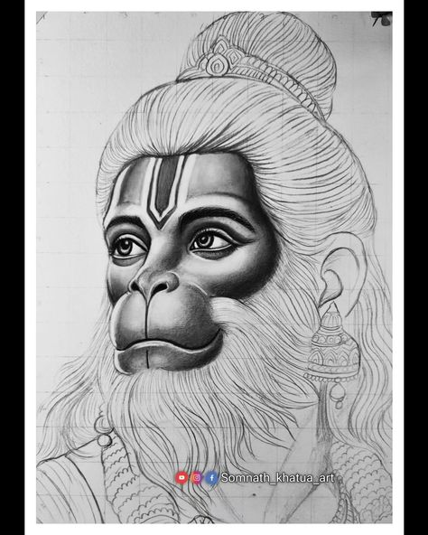 Lord Hanuman Drawing Outline ❤️‍🩹🚩✍️.... . . Full tutorial video on my YouTube channel 😊❤️ (Somnath_khatua_art) . . . #somnathkhatuaart #hanumanjayanti #lordhanuman #jayshreeram #ramsita #ramnavami #outline #pencilartist #pencil #art #drawing #sketch #artist #pencildrawing #draw #artwork #sketchbook #illustration #pencilart #instaart #drawings #artoftheday #painting #portrait #artistsoninstagram #sketching #pencilsketch Hanuman Ji Sketch Pencil Easy, Lord Hanuman Drawing Pencil, Hanuman Ji Sketch, Hanuman Ji Sketch Pencil, Hanuman Realistic Sketch, Lord Hanuman Drawing, Panchmukhi Hanuman Ji Sketch, Panchmukhi Hanuman Ji, Hanuman Ji Pen Sketch