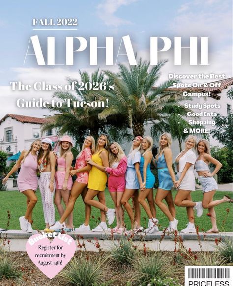 Sorority Instagram Feed, Sorority Instagram, Sorority Socials, Instagram Feeds, Alpha Phi, Pinterest Aesthetic, Insta Feed, Instagram Ideas, Tucson