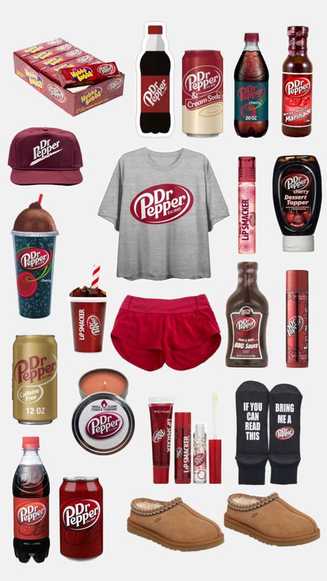 Dr pepper colab about all different kinds of dr pepper items. Dr Pepper And Pickles, Dr Pepper Outfit, Dr Pepper Stanley, Dr Pepper Merch, Dr Pepper Themed Party, Dr Pepper Pfp, Dr Pepper Birthday Party Ideas, Dr Pepper Stuff, Dr Pepper Cup