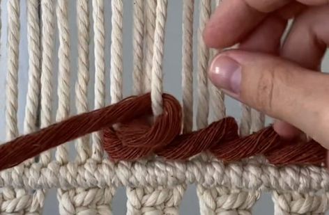 Macrame Weaving Techniques, Macrame Weave Wall Hanging Tutorial, Macrame And Weaving, Diy Wall Art Macrame, Layered Macrame Wall Hanging Diy, Macrame Weaving Wall Hanging, Macraweave Wall Hanging Tutorial, Simple Macrame Wall Hanging Tutorial, Macraweave Techniques