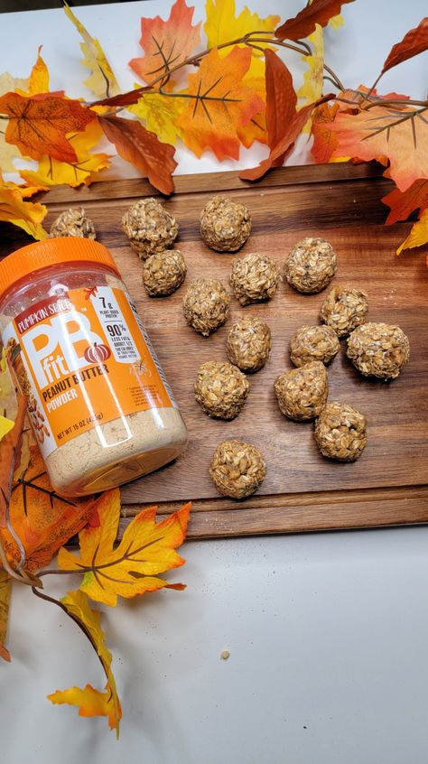 Low Calorie Pumpkin Protein Balls, Pumpkin Oatmeal Protein Balls, Protein Balls With Maple Syrup, Powdered Peanut Butter Balls, Powdered Peanut Butter Protein Balls, Peanut Butter Powder Protein Balls, Protein Balls With Pb2, Pbfit Protein Balls, Pb Fit Protein Balls