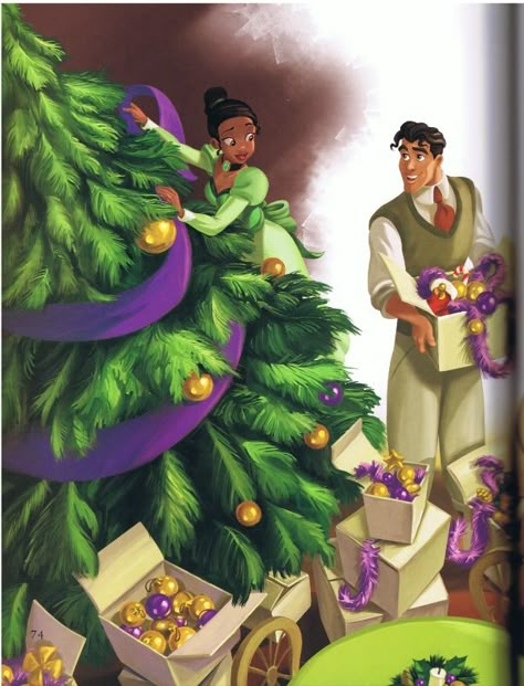 Christmas Tree Decoration | Tiana and Naveen Tiana And Naveen, Tiana Disney, Prince Naveen, Princesa Tiana, Disney Princess Tiana, Princess And The Frog, Princess Tiana, Princesa Disney, Disney Couples