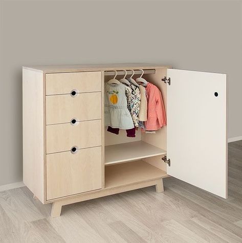 Baby Small cupboard by haq furniture Price 14500 DM us for inquiries WhatsApp us on 03266909776 Wardrop Design Bedroom Wood, Muebles Para Bebes Ideas, Baby Wardrobe Design, Montessori Baby Bed, Montessori Closet, Baby Wardrobe Ideas, Girls Room Makeover, Kids Cupboard, Baby Cupboard