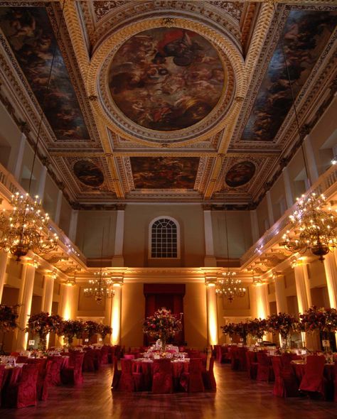 The Banqueting House, Whitehall, London, is the grandest and best known survivor of the architectural genre of banqueting house, and the only remaining component of the Palace of Whitehall. Whitehall London, Banqueting House, House Image, Highclere Castle, Grand Homes, London Hotels, London Town, Luxury Homes Dream Houses, Banquet Hall