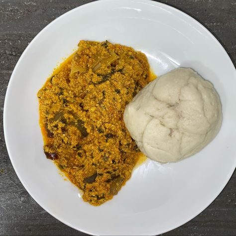 Yam African food nigerian egusi Pounded Yam, Egusi Soup, Rice