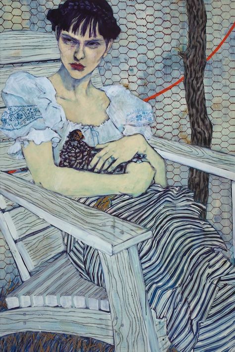 Hope Gangloff - Study of Olga Alexandrovskaya, 2012. Acrylic/canvas, 72 x 48 in. Hope Gangloff, Arte Inspo, Illustration Inspiration, Art Plastique, Figure Painting, Figurative Art, 그림 그리기, Portrait Art, Painting Inspiration