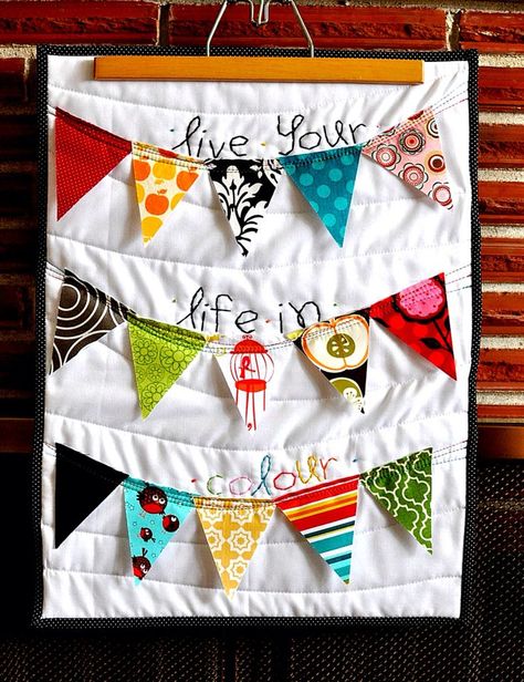 6a016300f919ba970d0167648318c5970b-pi 786×1,024 pixels Bunting Quilt, To My Bff, Mini Quilt Patterns, Quilt Wall Hanging, Flag Quilt, Fidget Quilt, Nancy Zieman, Hanging Quilts, Quilt Wall