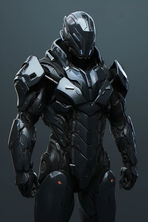 High Tech Armor, Power Armor Concept Art, Futuristic Knight, Shin Armor, Tech Armor, Modern Armor, Sci Fi Armor, Robot Suit, Warrior Concept Art