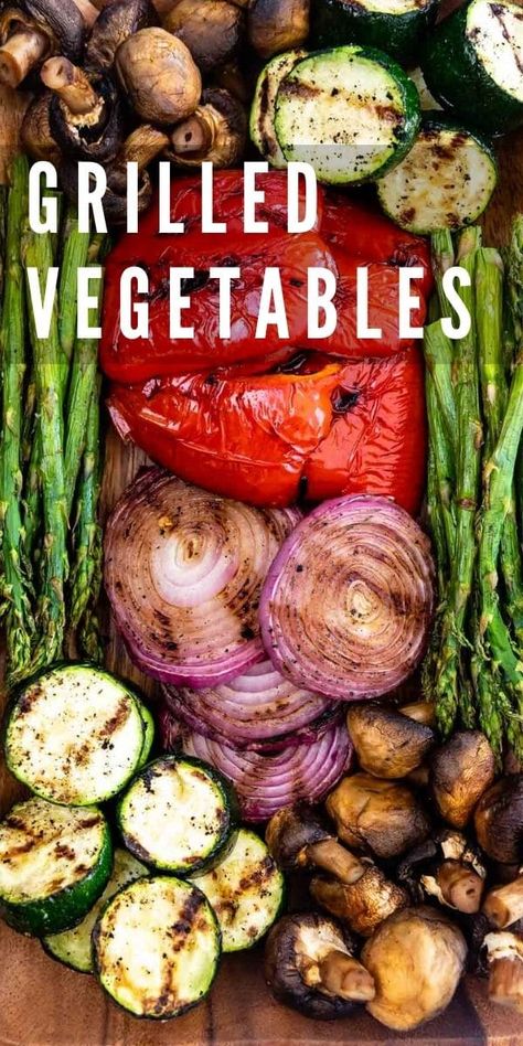 Summer Main Dishes, Easy Grilled Vegetables, Vegetables On The Grill, How To Cook Vegetables, Best Grilled Vegetables, Beginners Recipes, Grilled Peppers And Onions, Easy Vegetable Recipes, Sides Dishes