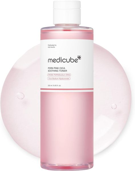 Amazon.com: Medicube PDRN Pink Peptide Toner I Pink Glow Toner for Skin Boosting, Soothing and Calming, Uneven Skin Tone, Rose PDRN & Peptide & Niacinamide, Korean Skin Care (250ml / 8.45 fl. oz.) : Beauty & Personal Care Milky Toner Korean, Pink Toner Skincare, Glow Toner, Korean Skincare Toner, Korean Hydrating Toner, Skin Korean, Skincare Products Toners & Astringents, Korean Skin Care, Korean Skin