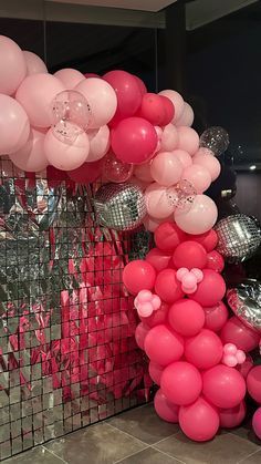 Pink Disco Ball Party Decor, Disco Pink Birthday Party, Disco Party Sweet 16, Disco Party Birthday Ideas, Barbie Birthday Aesthetic, Barbie Birthday Party For Adults, Pink Disco Party Theme, Pink Disco Ball Party, Barbie 18th Birthday Party