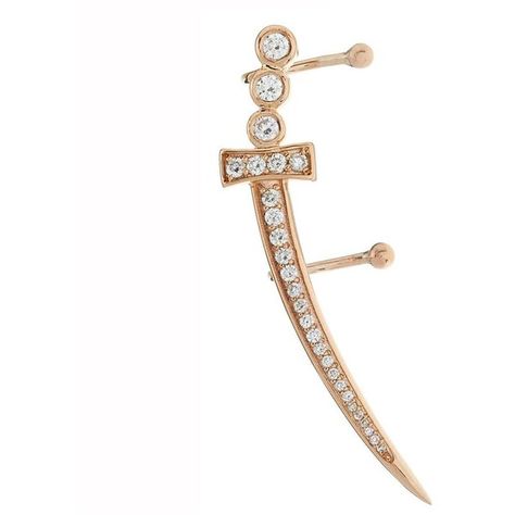 Bee Goddess Sword Ear Cuff (47.114.680 VND) ❤ liked on Polyvore featuring jewelry, earrings, accessories, ear cuff, ear ring, pave diamond earrings, rose gold earrings, 14k rose gold earrings, ear cuff jewelry and pink gold earrings Treasure Hoard, Rose Gold Ear Cuff, 14k Rose Gold Jewelry, Pink Gold Jewelry, Bee Goddess, Ear Cuff Jewelry, Jewelry Ear, Pave Diamond Earrings, Accessories Ear