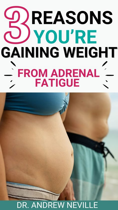 Adrenal fatigue related weight gain is a common unexplained symptom of adrenal fatigue that can be very frustrating for my patients.  Read this post to learn how stress response dysfunction can lead to weight problems.  Ready to heal your adrenal fatigue & reduce high cortisol weight gain?  Learn all about losing weight with adrenal fatigue here & reach out to learn how to fix adrenal fatigue today! Adrenal Dysfunction, Adrenal Fatigue Symptoms, High Cortisol, Adrenal Health, Weight Problems, Abdominal Fat, To Gain Weight, Adrenal Fatigue, Hormone Health