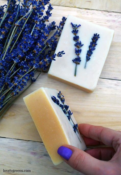 Honey & Lavender Soap Recipe + Instructions Lavender Soap Recipe, Savon Diy, Săpunuri Handmade, Honey Lavender, Diy Kosmetik, Soap Recipe, Soap Making Supplies, Homemade Soap Recipes, Lavender Soap