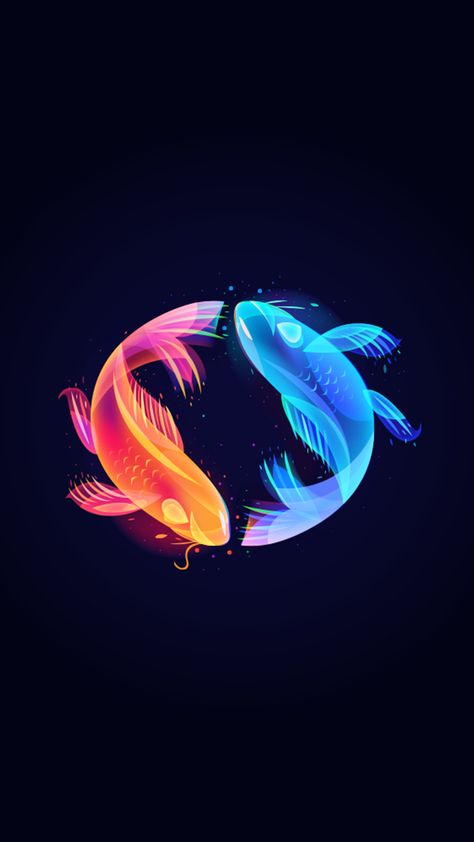 Glowing mystical koi fish digital art illustration Fish Art Wallpaper, Fish Digital Art, Glowing Fish, Glow Fish, Glow Paint, Procreate Ipad Art, Fish Illustration, Fish Drawings, Learning Graphic Design