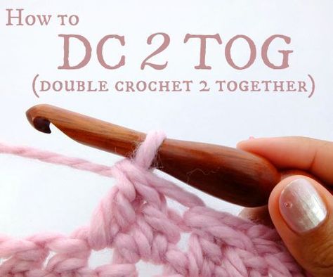 Crochet Bobble, Double Crochet Decrease, Crochet Geek, Beginner Crochet Tutorial, Crochet Decrease, Crochet Stitches For Beginners, Double Crochet Stitch, Crochet Stitches Tutorial, Crochet Instructions