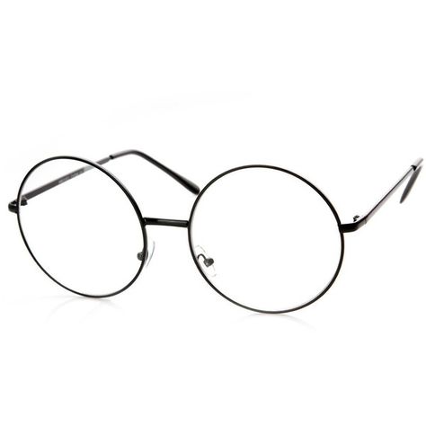 zeroUV Large Oversized Metal Frame Clear Lens Round Circle Eye Glasses (31 BRL) ❤ liked on Polyvore featuring accessories, eyewear, eyeglasses, glasses, fillers, sunglasses, accessories - glasses, circular glasses, oversized glasses and circle glasses Round Circle Glasses, Oversized Circle Glasses, Clear Circle Glasses, Clear Round Glasses, Glasses Circle, Round Eye Glasses, Oversized Round Glasses, Glasses For Oval Faces, Circular Glasses