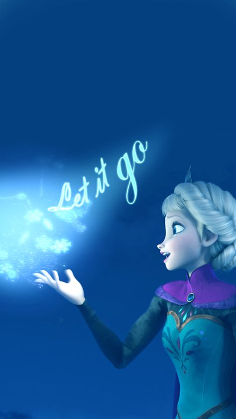 Let it go Let It Go Elsa, Let It Go Frozen, Elsa Let It Go, Elsa Fanart, Legend Of The Guardians, Frozen Characters, Wallpaper Disney, Disney Iphone, Disney Princess Frozen