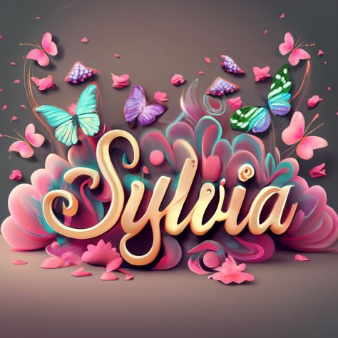 Sylvia Name, Capricorn Quotes, Flowers And Butterflies, Background 3d, Butterflies, Quotes, Flowers, Pink, Quick Saves