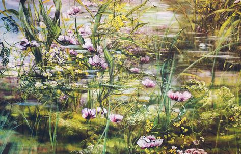 Claire Basler, Different Kinds Of Art, Pond Life, Butterfly Painting, Botanical Painting, Abstract Nature, French Artists, Still Life Painting, Pretty Art