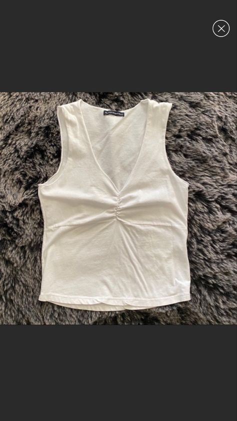 Brandy Melville Gina white tank top cropped  sleeveless cotton Rolled Hem, Sleeveless Tank Top, Sleeveless Tank, Brandy Melville, Brandy, Athletic Tank Tops, Sleeveless Top, Crop Top, Tank Top