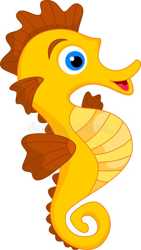 Seahorse Cartoon, Cute Turtle Cartoon, Cute Seahorse, Horse Animation, Cartoon Sea Animals, Cartoon Download, 동화 삽화, Cartoon Fish, Horse Drawing