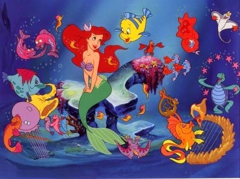 Harris Sisters GirlTalk: Lexi's Latest Jams: Under the Sea Ariel Under The Sea, Little Mermaid Wallpaper, Animation Disney, Mermaid Wallpapers, Mermaid Under The Sea, 90s Cartoons, Vintage Mermaid, Disney Music, Princesa Disney