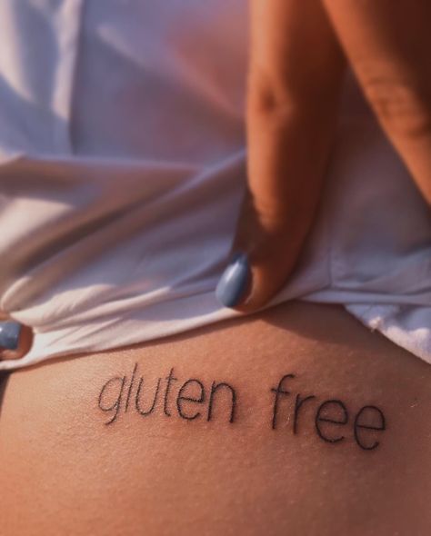 I made that ‘cause I’m celiacccc Gluten Free Tattoo, Gluten Free Symbol, Free Symbols, Symbol Tattoos, Free Tattoo, Fish Tattoos, Jesus Fish Tattoo, Tattoo Quotes, Gluten Free