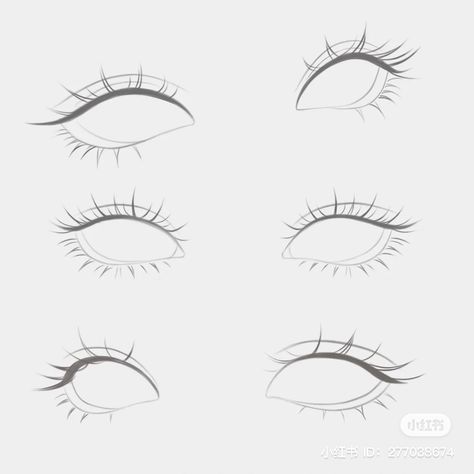 Feminine Eyes Drawing Reference, Eye Drawing Female, Eye Reference Female, Feminine Eyes Drawing, Eye Template Drawing, How To Draw Korean Eyes, Ojos Ideas Dibujo, Eye Tutorial Drawing Digital, How To Draw Male Eyes