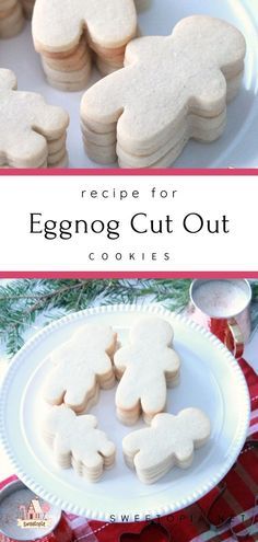 Recipe For Eggnog, Roll Out Cookies, Eggnog Cookies, Cut Out Cookie Recipe, Eggnog Recipe, Egg Nog, Cookie Flavors, S'mores, Iced Cookies